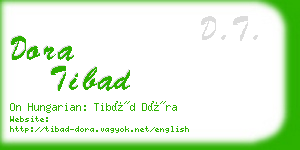 dora tibad business card